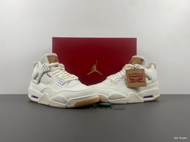 'White' x AO2571-100 Jordan Air 4 Levi's 0602